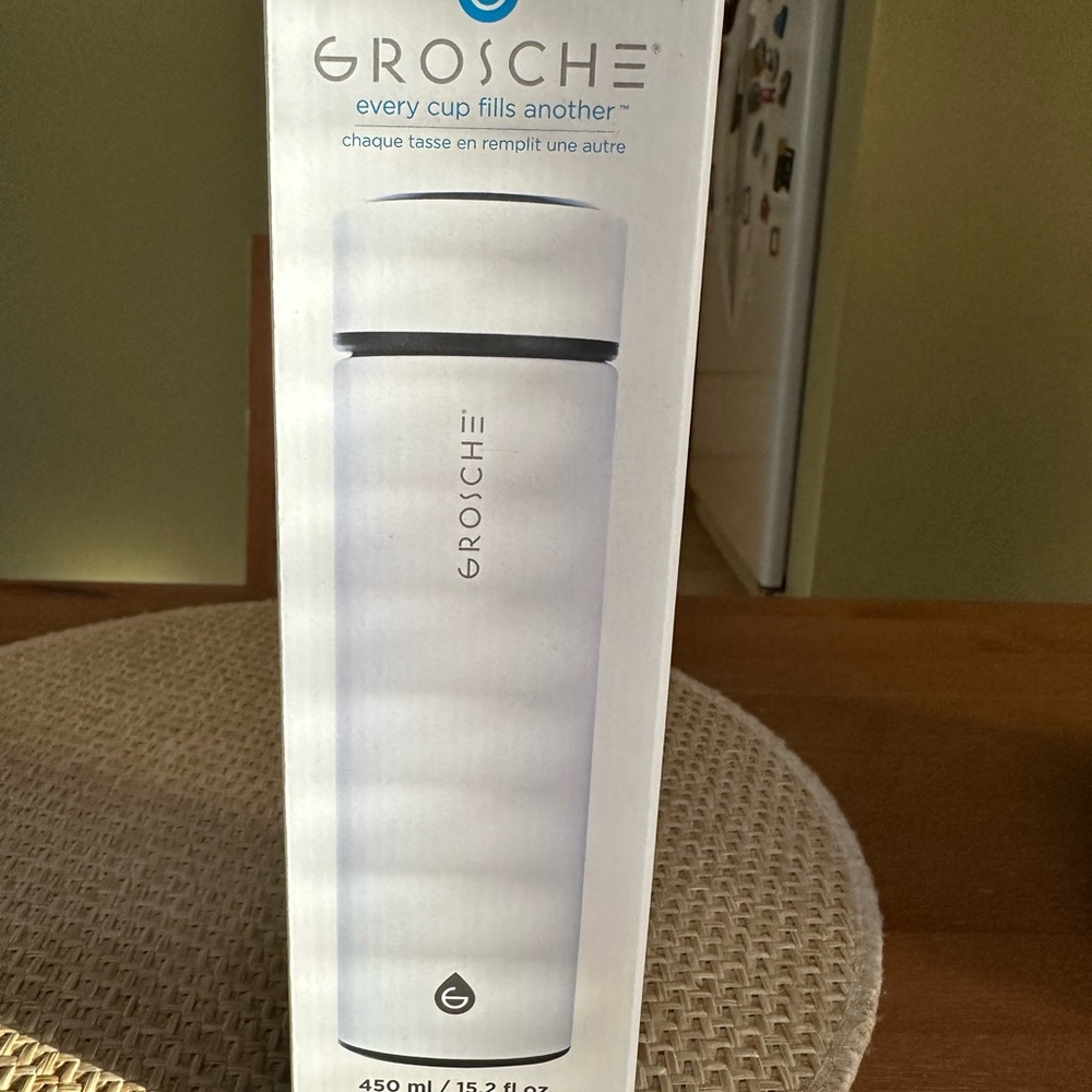 Grosche White Insulated Bottle